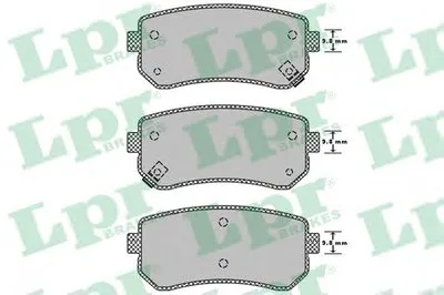 Комплект тормозных колодок, дисковый тормоз LPR купить