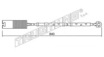 Сигнализатор, износ тормозных колодок TRUSTING купить