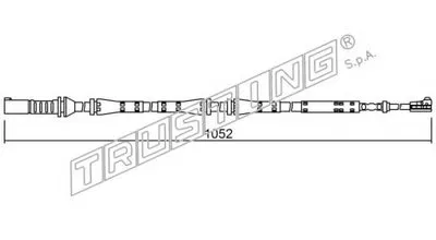 Сигнализатор, износ тормозных колодок TRUSTING купить