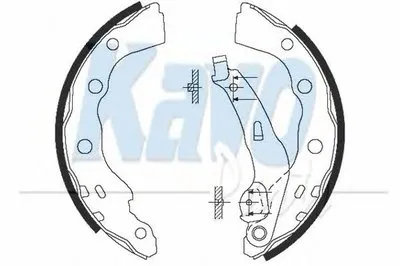 Комплект тормозных колодок MK KASHIYAMA KAVO PARTS купить