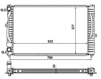 Радиатор, охлаждение двигателя EASY FIT NRF купить