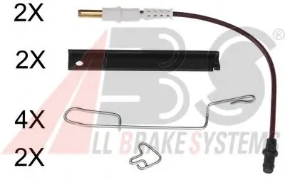 Комплектующие, колодки дискового тормоза A.B.S. купить