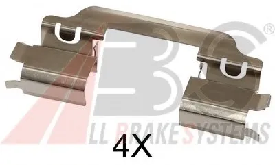 Комплектующие, колодки дискового тормоза A.B.S. купить