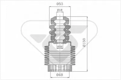 Пылезащитный комплект, амортизатор HUTCHINSON купить