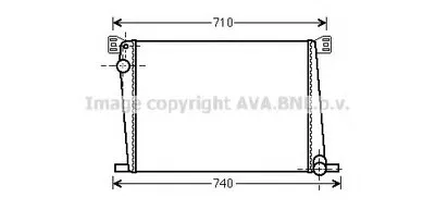 Радиатор, охлаждение двигателя AVA QUALITY COOLING купить
