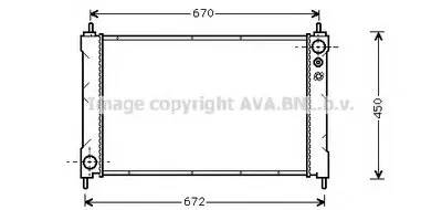 Радиатор, охлаждение двигателя AVA QUALITY COOLING купить