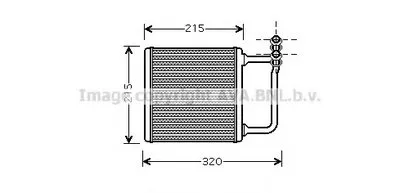 Теплообменник, отопление салона AVA QUALITY COOLING купить