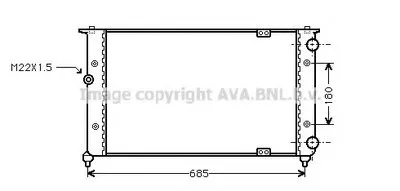 Радиатор, охлаждение двигателя AVA QUALITY COOLING купить
