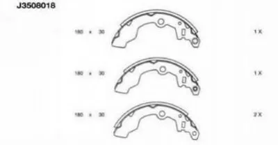Комплект тормозных колодок NIPPARTS купить