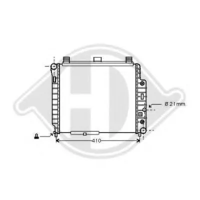 Радиатор, охлаждение двигателя DIEDERICHS купить