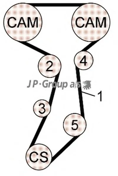 Комплект ремня ГРМ QH JP GROUP купить