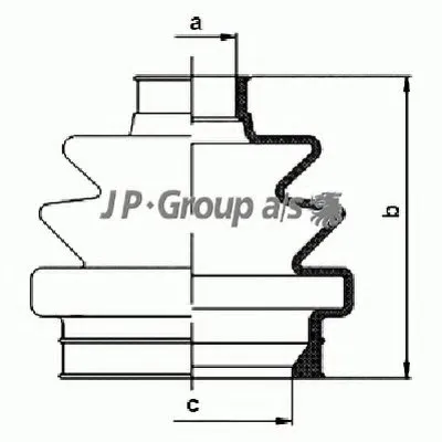 Комплект пылника, приводной вал QH JP GROUP купить