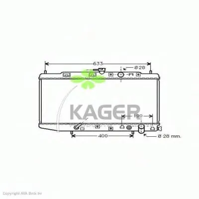 Радиатор, охлаждение двигателя KAGER купить