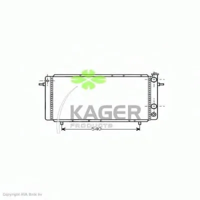 Радиатор, охлаждение двигателя KAGER купить