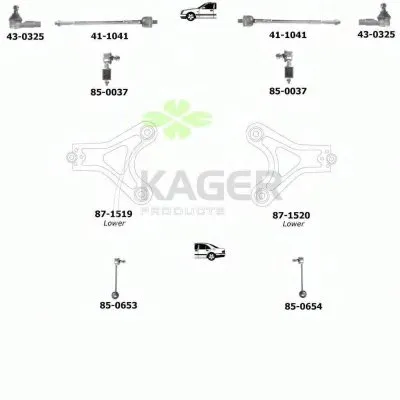 Подвеска колеса KAGER купить