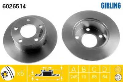 Тормозной диск GIRLING купить