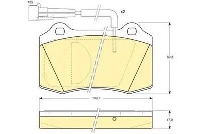 Комплект тормозных колодок, дисковый тормоз GIRLING купить