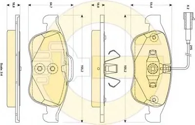 Комплект тормозных колодок, дисковый тормоз GIRLING купить