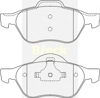 Комплект тормозных колодок, дисковый тормоз BRECK купить