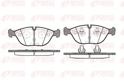 Комплект тормозных колодок, дисковый тормоз KAWE купить