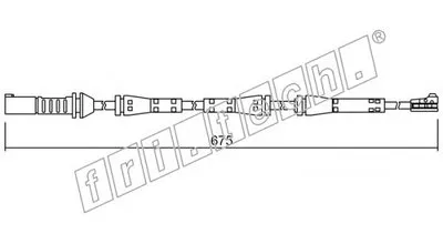 Сигнализатор, износ тормозных колодок fri.tech. купить