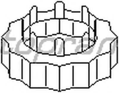 Гайка, шейка оси TOPRAN купить