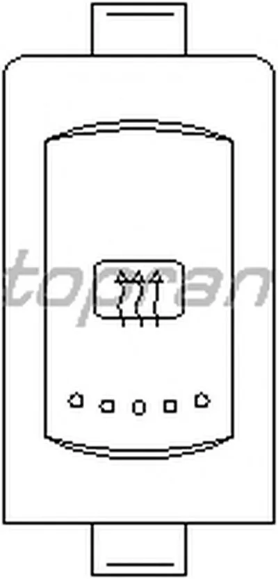 Выключатель, обогреватель заднего стекла TOPRAN купить