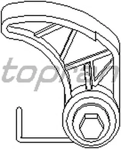 Натяжное устройство цепи, привод масляного насоса TOPRAN купить