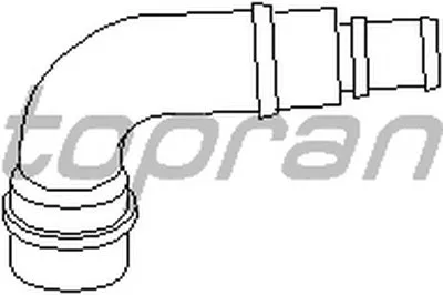 Шланг, воздухоотвод крышки головки цилиндра TOPRAN купить
