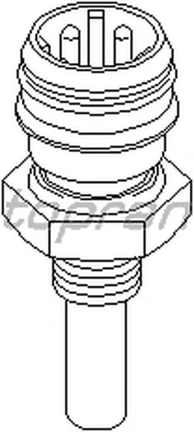 Датчик, температура охлаждающей жидкости TOPRAN купить