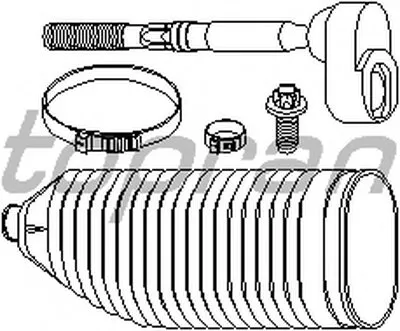 Осевой шарнир, рулевая тяга TOPRAN купить