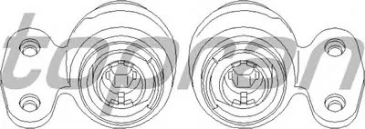 Кронштейн, подушки рычага TOPRAN купить