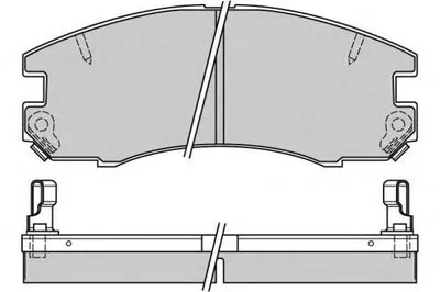 Комплект тормозных колодок, дисковый тормоз E.T.F. купить