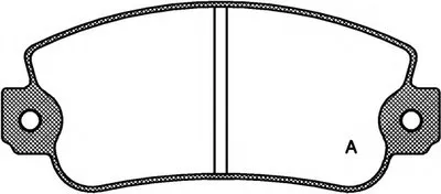 Комплект тормозных колодок, дисковый тормоз ADVANCE OPEN PARTS купить