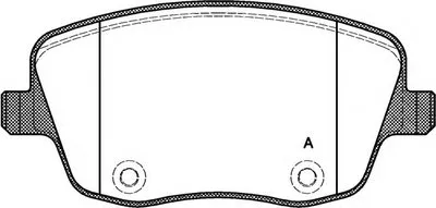 Комплект тормозных колодок, дисковый тормоз ADVANCE OPEN PARTS купить