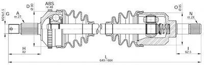 Приводной вал SPIN OPEN PARTS купить