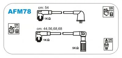 Комплект проводов зажигания JANMOR купить