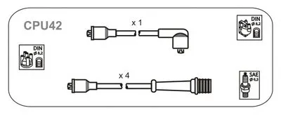 Комплект проводов зажигания JANMOR купить