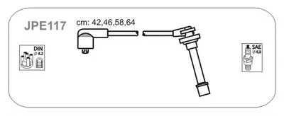 Комплект проводов зажигания JANMOR купить