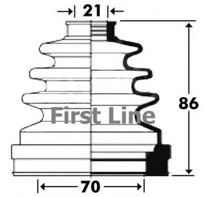 Пыльник, приводной вал FIRST LINE купить