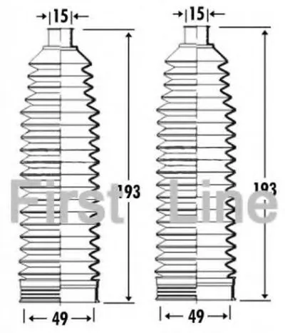 Пыльник, рулевое управление FIRST LINE купить
