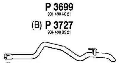 Труба выхлопного газа FENNO купить