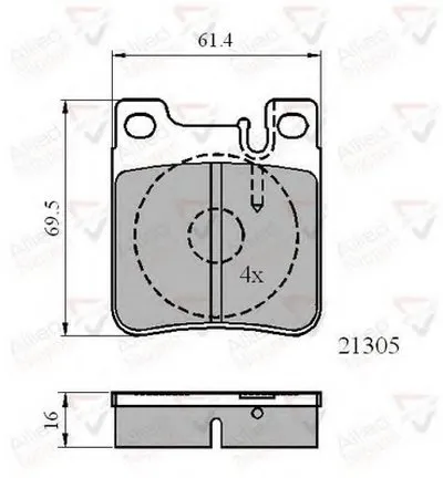 Комплект тормозных колодок, дисковый тормоз ANL Braking COMLINE купить