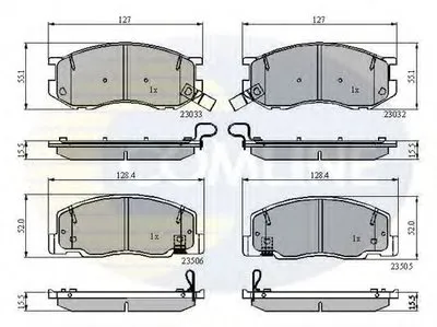 Комплект тормозных колодок, дисковый тормоз Comline COMLINE купить