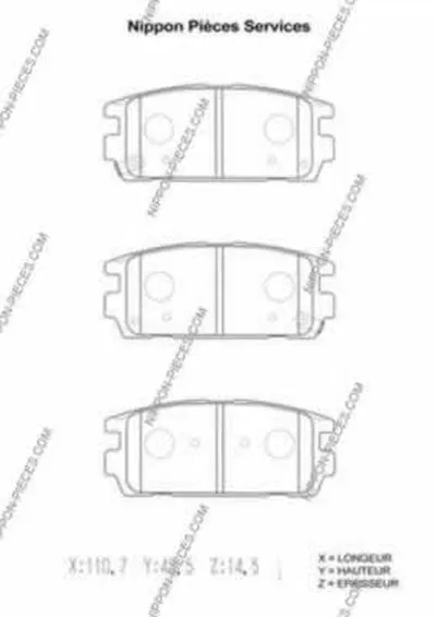 Комплект тормозных колодок, дисковый тормоз NPS купить