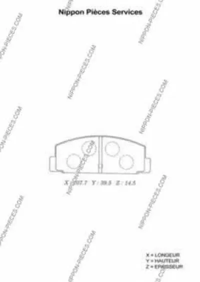 Комплект тормозных колодок, дисковый тормоз NPS купить