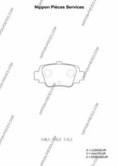 Комплект тормозных колодок, дисковый тормоз NPS купить