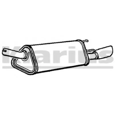 Глушитель выхлопных газов конечный KLARIUS купить