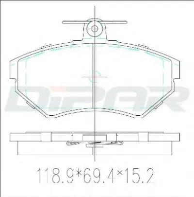 Комплект тормозных колодок, дисковый тормоз DITAS купить