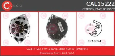 Генератор GENUINE SERIES CASCO купить